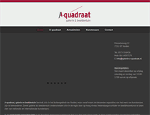 Tablet Screenshot of galerie-a-quadraat.nl